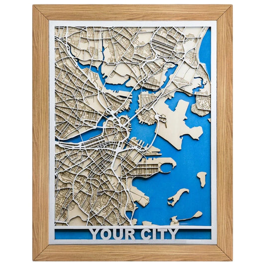 Singapore | Customize 3D Art Wooden Map | Anniversary | Birthday | Neighbor Gift