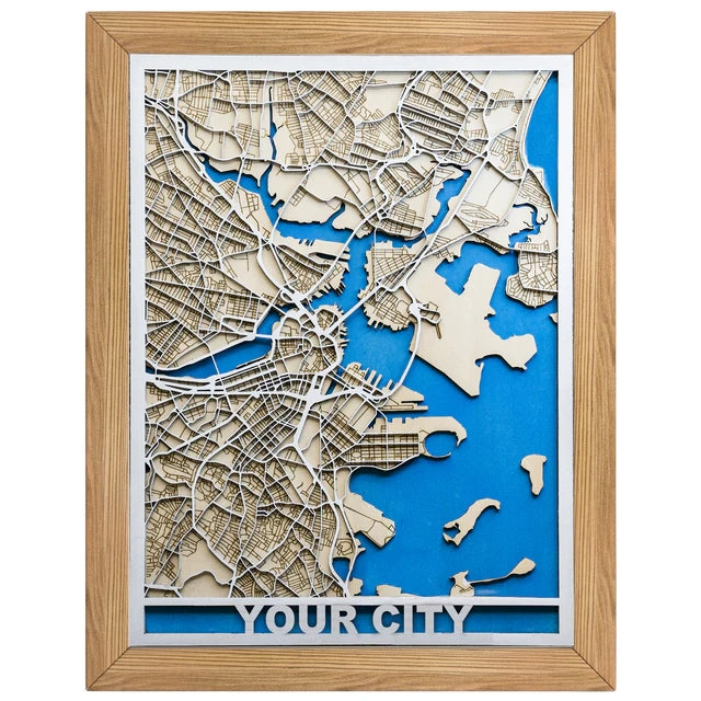 Paris | Customize 3D Art Wooden Map | Anniversary | Birthday | Neighbor Gift